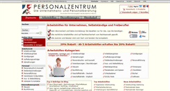Desktop Screenshot of personalzentrum.de
